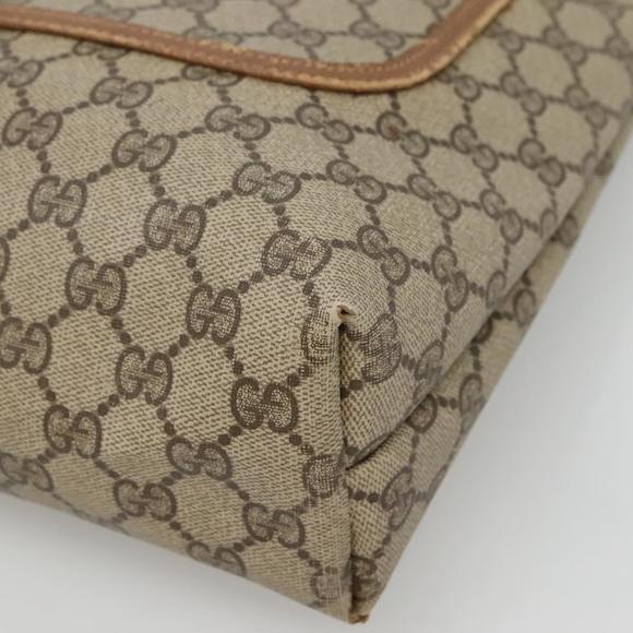 GUCCI GG Supreme Web Sherry Line Bag PVC Beige Green Red 40 02 003 Auth ki5541 - Picture 9 of 16